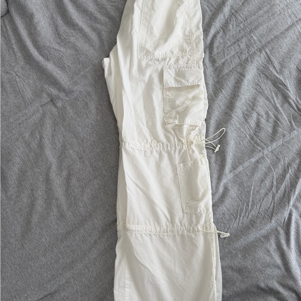 Aeropostale White Straight Leg Cargo Pants